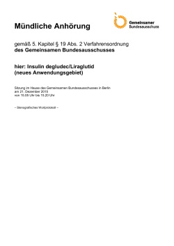 Wortprotokoll (45.3 kB, PDF) - Gemeinsamer Bundesausschuss