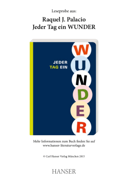 Jeder Tag ein WUNDER