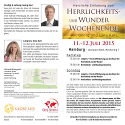Herrlichkeits- Wunder Wochenende
