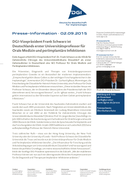 Presse-Information · 02.09.2015 DGI