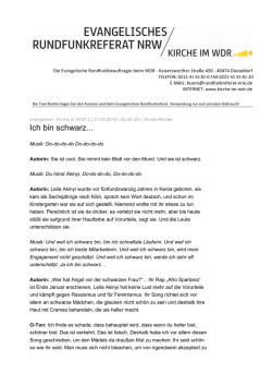Ich bin schwarz