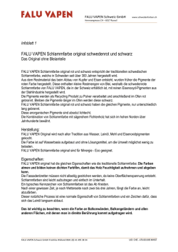 FALU VAPEN Schlammfarbe original schwedenrot und schwarz