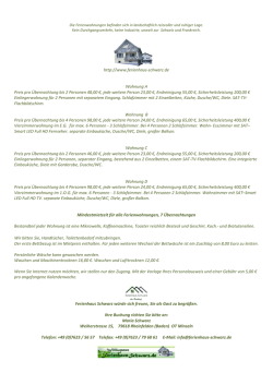 http://www.ferienhaus-schwarz.de Wohnung A Preis pro