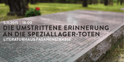 Die umstrittene erinnerung an Die speziallager-toten