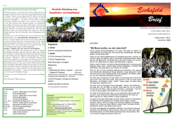 Eichsfeldbrief Nr. 103 - Sch&ouml;nstattzentrum &bdquo;Kleines Paradies&ldquo;