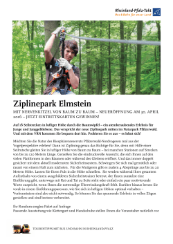 Ziplinepark Elmstein - zum Rheinland