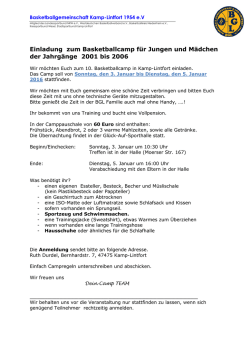 Informationen & Anmeldeformular