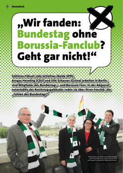 „Wir fanden: Bundestag ohne Borussia