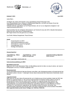 Infobrief / 2015 - Musikverein Oberbr&uuml;den