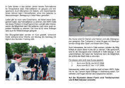 In Celle fanden in den letzten Jahren bereits Fahrradkurse f&uuml;r