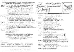 Gottesdienstordnung 07.03.