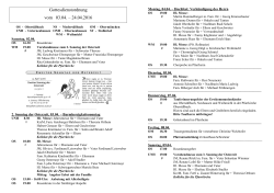 Gottestdienstordnung (03.04.-24.04.)