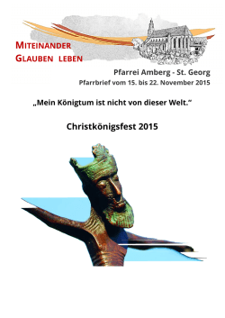 Christkönigsfest 2015
