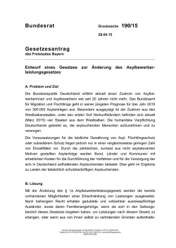 Drucksache 190/15