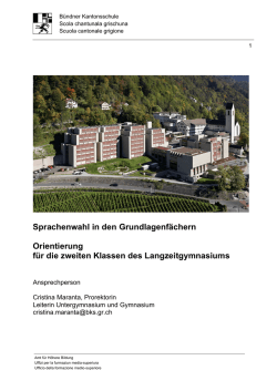 Information Sprachenwahl
