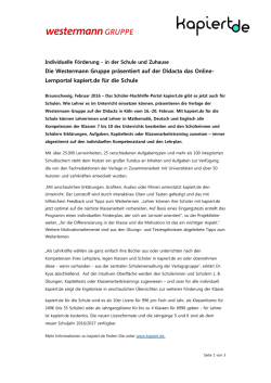 Die Westermann Gruppe pr&auml;sentiert auf der Didacta das