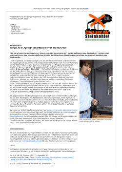 Kohlefrei? Bürger nach Aprilscherz enttäuscht von Stadtwerken