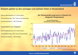 Jahresmitteltemperatur: 9,7 Grad Celsius Jahresniederschlag: 706,7