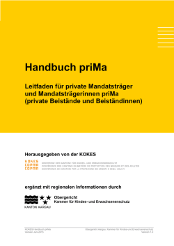 Handbuch priMa - beim Kanton Aargau