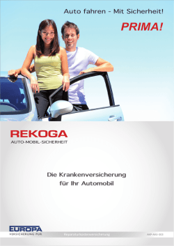 PRIMA! - Reparaturkostenversicherung