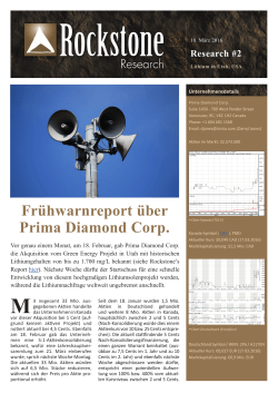 Prima Diamond Corp. - Rockstone Research