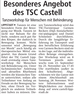 Besonderes Angebot des TSC Castell