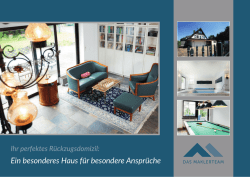Ein besonderes Haus f&uuml;r besondere Anspr&uuml;che