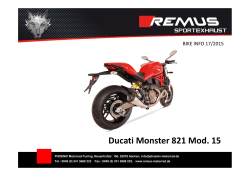 Ducati Monster 821 Mod. 15 - PHOENIX Motorrad
