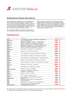JobTicket - Stellenb&ouml;rsen