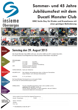 Sommer- und 45 Jahre Jubiläumsfest mit dem Ducati Monster Club