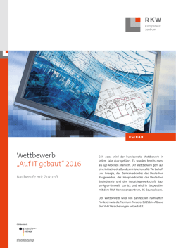 Wettbewerb „Auf IT gebaut“ 2016