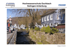 Hochwasserschutz Eschbach Solingen