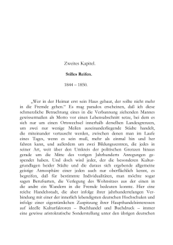 Zweites Kapitel: Stilles Reisen - Robert Schumann Forschungsstelle