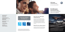 Info-PDF "Die Volkswagen AutoVersicherung"