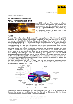 ADAC Pannenstatistik 2014