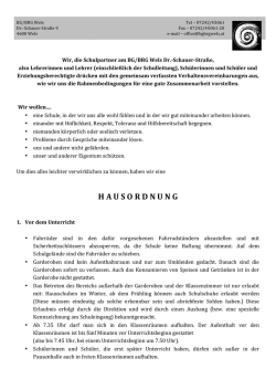 Hausordnung BG/BRG Wels Dr.-Schauer-Stra&szlig;e (PDF