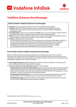 InfoDok 469: Vodafone Zuhause-Anrufmanager