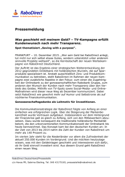 Die vollst&auml;ndige Pressemitteilung finden Sie hier.