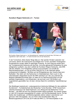 Kunstturn Region Karlsruhe eV - Der Deutsche Olympische Sportbund