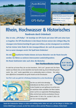 Rhein, Hochwasser & Historisches