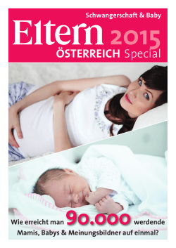 ELTERN Special Schwangerschaft & Baby Mediadaten 2015