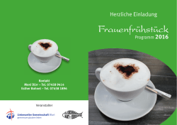 Frauenfrühstück - Liebenzeller Gemeinschaft Wart