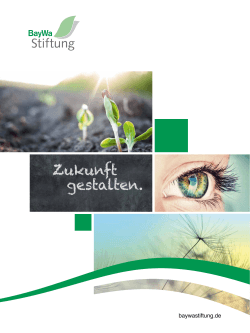 Imagebroschüre Stiftung