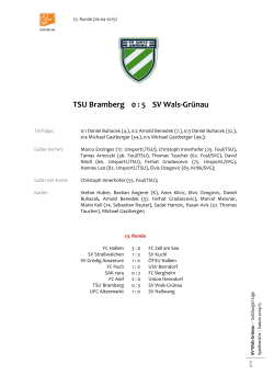 TSU Bramberg 0 : 5 SV Wals