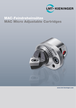 MAC-Feindreheinsätze MAC Micro Adjustable Cartridges