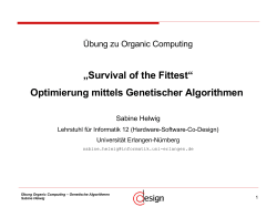 "Survival of the Fittest" - Optimierung mittels