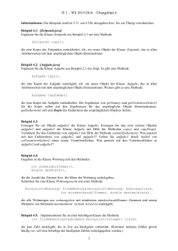IT I - &Uuml;bungsblatt 4