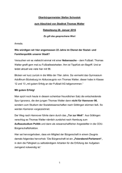 1 Oberbürgermeister Stefan Schostok zum Abschied