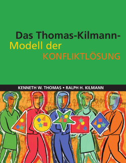 Das Thomas-Kilmann- Modell der