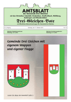 amtsblatt - Gemeinde Drei Gleichen